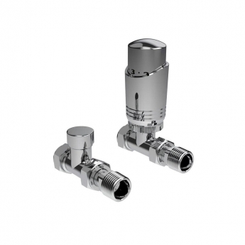 Prestige Design Twin Pack Straight TRV - Chrome | Product Image