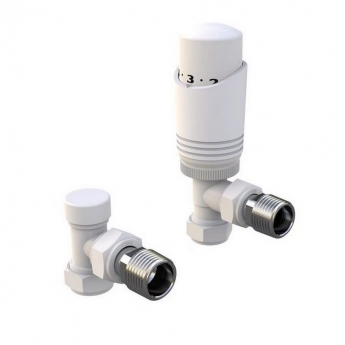 Prestige Design Twin Pack Angled TRV - White | Product Image
