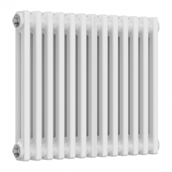 MaxHeat Evesham White 2-Column Horizontal Radiator 500mm (H) x 605mm (W) | Product Image