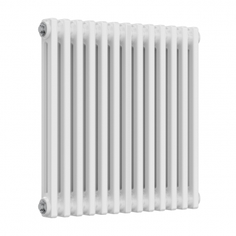 MaxHeat Evesham White 2-Column Horizontal Radiator 600mm (H) x 605mm (W) | Product Image