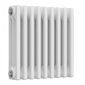 MaxHeat Evesham White 3-Column Horizontal Radiator 400mm (H) x 425mm (W) | Product Image