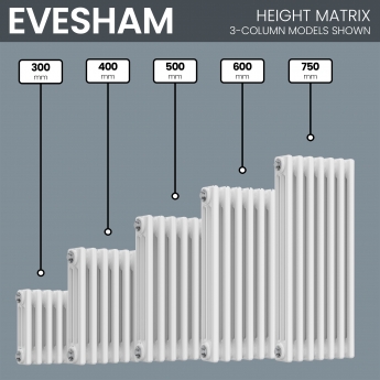 MaxHeat Evesham Horizontal Traditional 6-Column Radiator