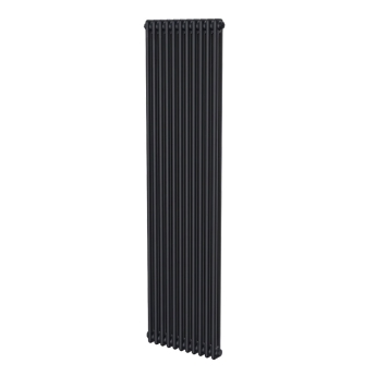 MaxHeat Evesham Black Vertical Traditional Column Radiator | Product Image