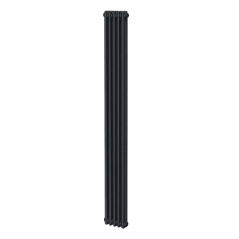 MaxHeat Evesham Black Vertical Traditional Column Radiator | Product Image