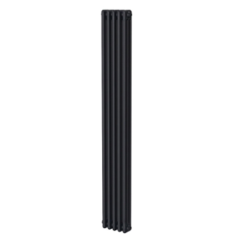 MaxHeat Evesham Black 3-Column Vertical Radiator 1800mm (H) x 245mm (W) | Product Image