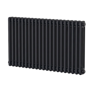 MaxHeat Evesham Black Horizontal Traditional 3-Column Radiator | Product Image
