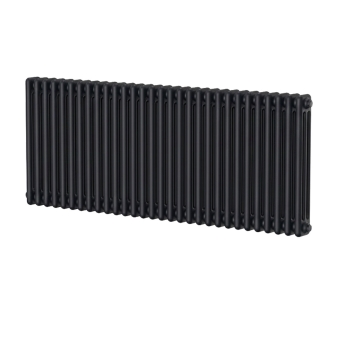 MaxHeat Evesham Black Horizontal Traditional 3-Column Radiator | Product Image