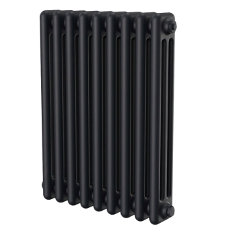 MaxHeat Evesham Black Horizontal Traditional 3-Column Radiator | Product Image