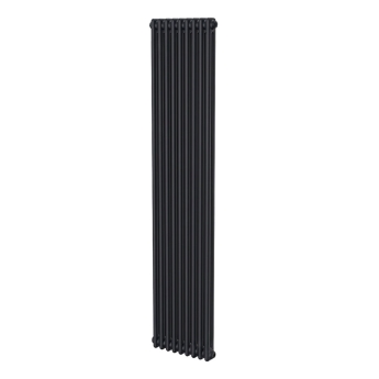 MaxHeat Evesham Black 2-Column Vertical Radiator 1800mm (H) x 425mm (W) | Product Image