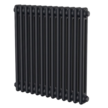 MaxHeat Evesham Black Horizontal Traditional 2-Column Radiator | Product Image