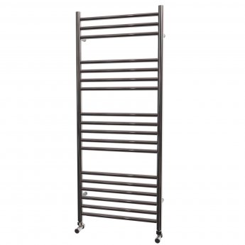 MaxHeat Falmouth Straight Heated Towel Rail 1200mm H x 500mm W Stainless Steel