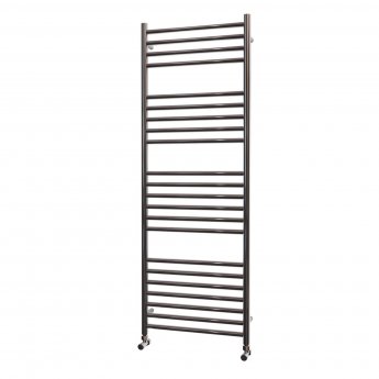 MaxHeat Falmouth Polished Stainless Steel Straight Heated Ladder Towel Rail