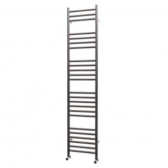 MaxHeat Falmouth Straight Heated Towel Rail 1600mm H x 500mm W Stainless Steel