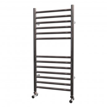 MaxHeat Falmouth Straight Towel Rail 800mm High x 400mm Wide Polished Stainless Steel