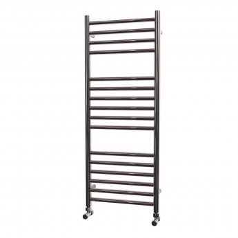 MaxHeat Falmouth Straight Towel Rail, 1000mm High x 400mm Wide, Polished Stainless Steel