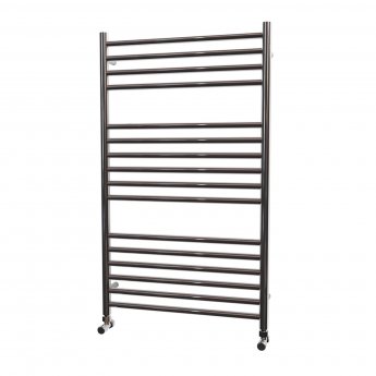 MaxHeat Falmouth Straight Towel Rail 1000mm High x 600mm Wide Polished Stainless Steel