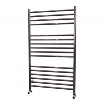 MaxHeat Falmouth Straight Towel Rail 1000mm High x 600mm Wide Polished Stainless Steel | Product Image