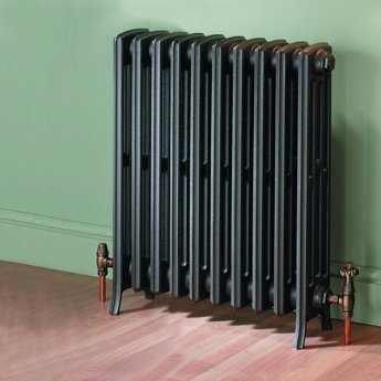 Prestige Heritage 4-Column Cast Iron Radiator 760mm High x 600mm Wide - 10 Sections Primer Finish