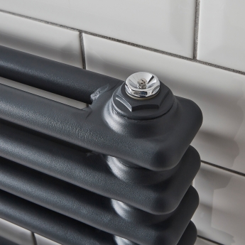 Prestige Kolumn Designer Towel Rail 1140mm H x 500mm W - Anthracite | Product Image