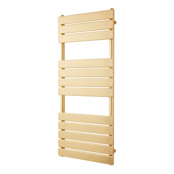 Prestige Malibu Designer Towel Rail 1200mm H x 500mm W - Brushed Brass