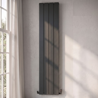 MaxHeat Nitro Anthracite Vertical Aluminium Designer Radiator | Product Image