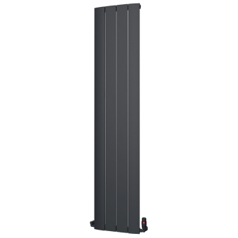 MaxHeat Nitro Black Vertical Aluminium Designer Radiator | Product Image