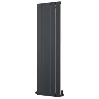 MaxHeat Nitro Black Vertical Aluminium Designer Radiator | Product Image