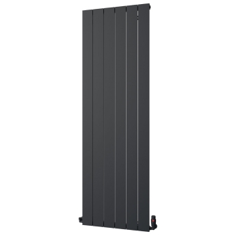 MaxHeat Nitro Black Vertical Aluminium Designer Radiator | Product Image