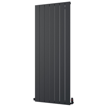 MaxHeat Nitro Black Vertical Aluminium Designer Radiator | Product Image