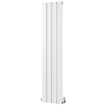 MaxHeat Nitro White Vertical Aluminium Designer Radiator | Product Image