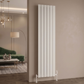 MaxHeat Nitro White Vertical Aluminium Designer Radiator | Product Image