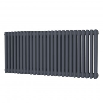 MaxHeat Octavius 2-Column Horizontal Radiator 500mm H x 1164mm W - Anthracite