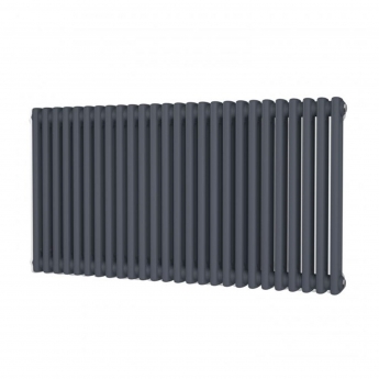 MaxHeat Octavius 2-Column Horizontal Radiator 600mm H x 1164mm W - Anthracite