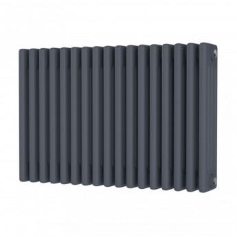 MaxHeat Octavius 4-Column Horizontal Radiator 500mm H x 768mm W - Anthracite