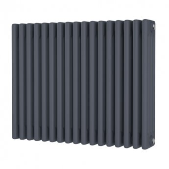 MaxHeat Octavius 4-Column Horizontal Radiator 600mm H x 768mm W - Anthracite