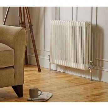 MaxHeat Octavius 3-Column Horizontal Radiator 600mm H x 1355mm W - White