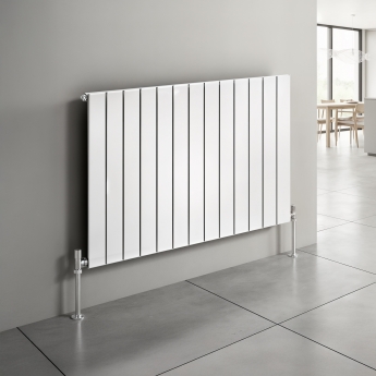 MaxHeat Pulse White Horizontal Designer Radiator