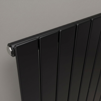 MaxHeat Pulse Black Vertical Designer Radiator | Product Image