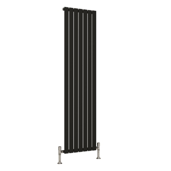 MaxHeat Pulse Black Vertical Designer Radiator | Product Image