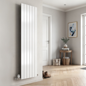 MaxHeat Pulse White Vertical Designer Radiator