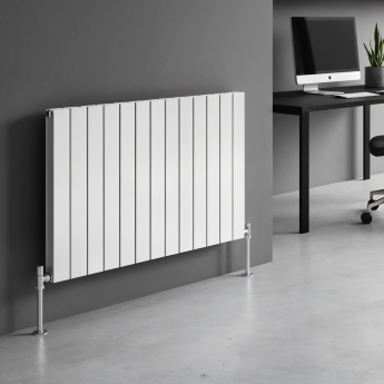 MaxHeat Pulse White Horizontal Designer Radiator