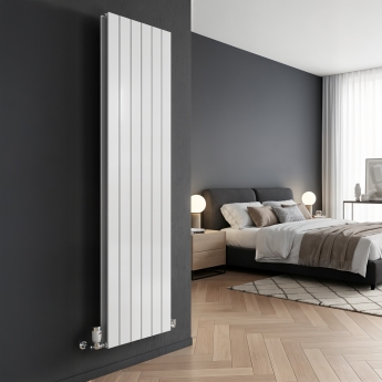 MaxHeat Pulse White Vertical Designer Radiator