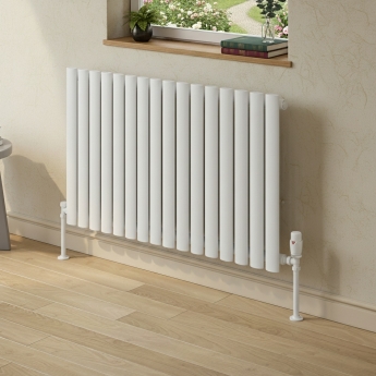 MaxHeat Rapid White Single Horizontal Designer Radiator 600mm (H) x 960mm (W) | Product Image