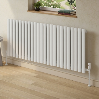 MaxHeat Rapid White Single Horizontal Designer Radiator 600mm (H) x 1440mm (W) | Product Image
