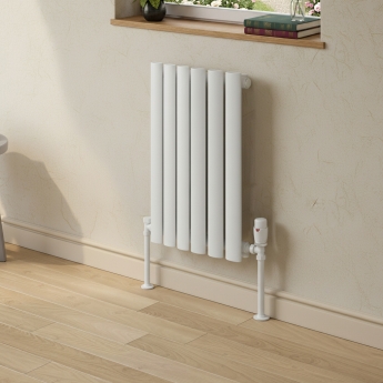MaxHeat Rapid White Single Horizontal Designer Radiator 600mm (H) x 360mm (W) | Product Image