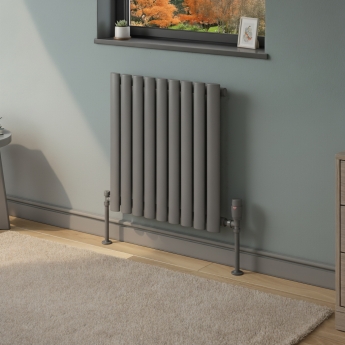 MaxHeat Rapid Single Designer Radiator | Anthracite Grey | 600mm x 540mm