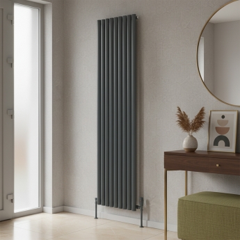 MaxHeat Rapid Anthracite Vertical Designer Radiator