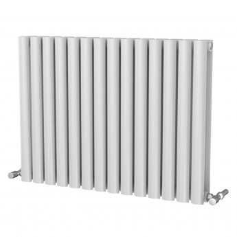 MaxHeat Saltash Double Designer Horizontal Radiator 600mm H x 812mm W White