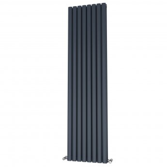 MaxHeat Saltash Double Vertical Radiator 1600mm High x 464mm Wide Anthracite
