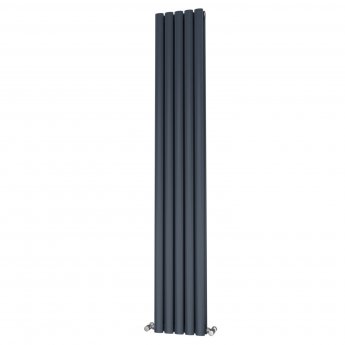 MaxHeat Saltash Double Designer Vertical Radiator 1800mm H x 290mm W Anthracite